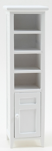 Dollhouse Miniature Bath Cabinet, White